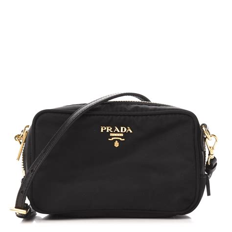 prada nylon shoulder bag second hand|Prada nylon crossbody camera bag.